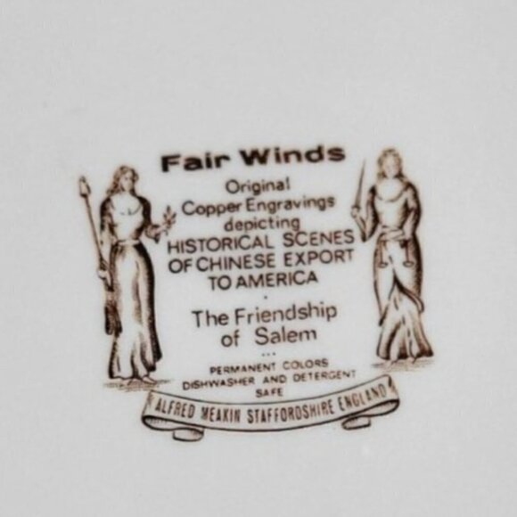 Fair Winds The Friendship of Salem Dinner Plate 10.5" - Picture 7 of 10